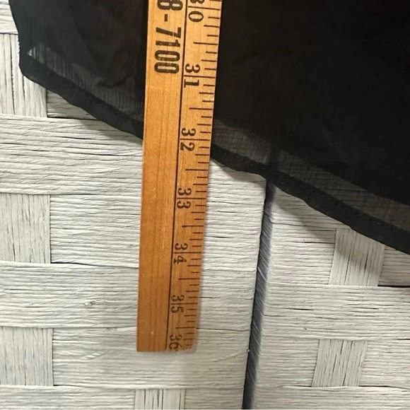 LANE BRYANT Semi Sheer Smocked Back Flutter Sleeve Blouse Feminine Plus Size - Picture 5 of 7